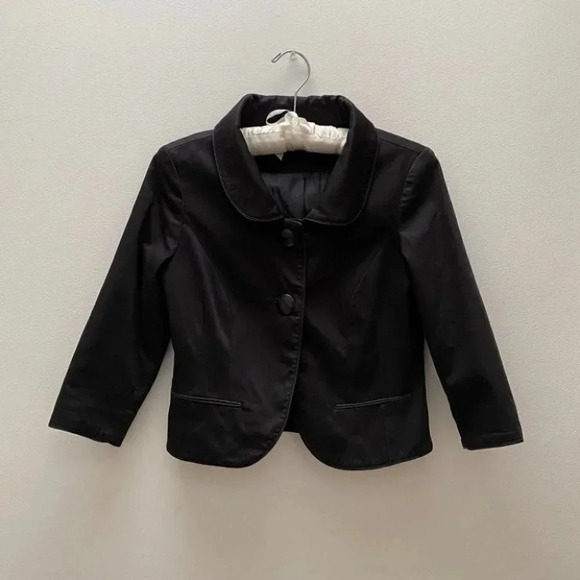 Vero Moda - Black Cropped Y2K Blazer - Picture 1 of 5
